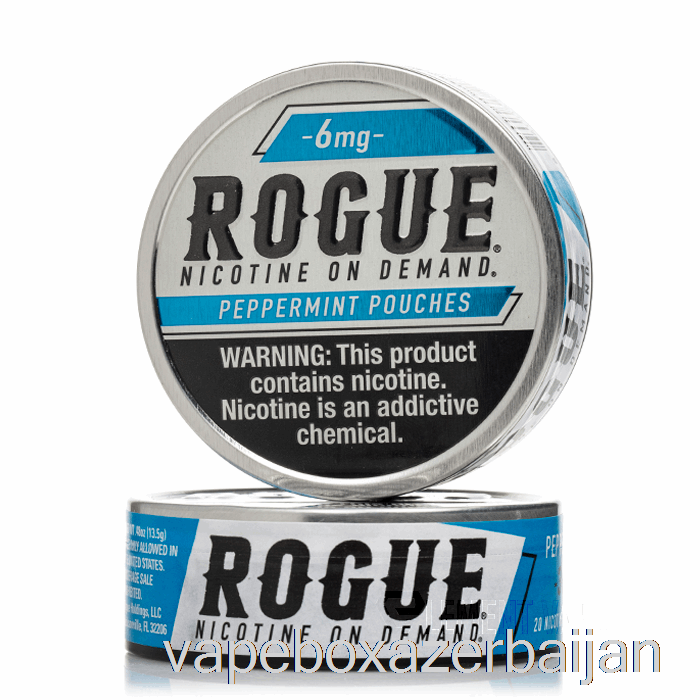 E-Juice Vape ROGUE Nicotine Pouches - PEPPERMINT 3mg (5-PACK)